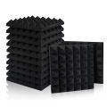 Acoustic Foam Panels 2" X 12" X 12" Pyramid Sound Absorbing Panel, Wall Tiles 2 Pcs. 