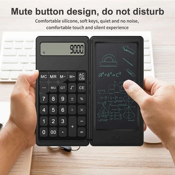 Lock%20Function%20Foldable%20Standard%20Function%20Calculator%20Writing%20Pad%2012-Digit%20Math%20Calculator%20With%20Stylus%20with%20LCD%20Notepad%20Accounting%20Calculator%20for%20School%20Office%20-%20Image%205
