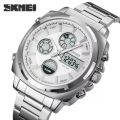 Skmei 1673 Dual Time Multifunction Quartz Watch Big Dial High-Hero Glass Business Alarm Watches 3Atm Waterproof Chrono Wristwatch For Men. 