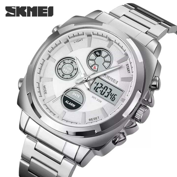 Skmei%201673%20Dual%20Time%20Multifunction%20Quartz%20Watch%20Big%20Dial%20High-Hero%20Glass%20Business%20Alarm%20Watches%203Atm%20Waterproof%20Chrono%20Wristwatch%20For%20Men%20-%20Image%203