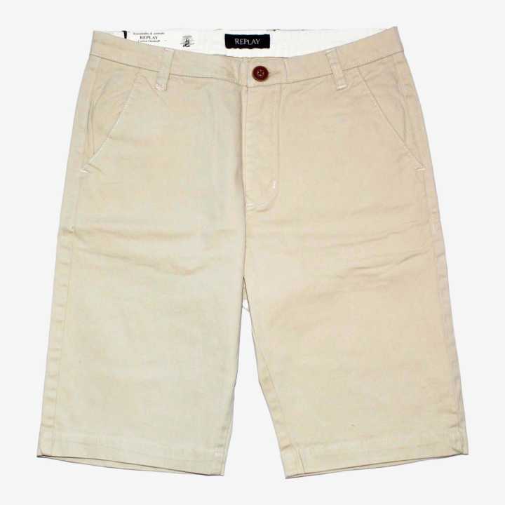 Cream Color Summer Cotton Half Pant For Men