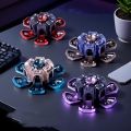 Libishop4pcs Sprocket Flywheel Petal Shape Fingertip Gyro Mechanical 3D Printing 360° Roatating Hand Spinner Gearwheel Spinning Top PLA Spring Gear Chain Gyroscope Classic Toys. 