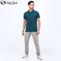 Gents Park Teal Green Color Plain Design Half Sleeves Polo T-Shirt For Men. 