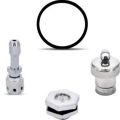 Combo Pack  Pressure Cooker Vent Pipe  Steel Weight Whistle  Silver Safety Valve for All Pressure Cookers 5 mm Pressure Cooker Gasket 3 Ltr. 