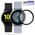 DISICHEN Curved Edge Screen Protector On For Samsung Galaxy Watch Active 2 Smartwatch 40mm 44mm Protective Soft TPU Clear Film Full Cover. 