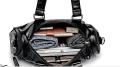 PU Leather Side Bag Office Bag Gym Bag Casual Messenger Hand Bag For Men- Black. 