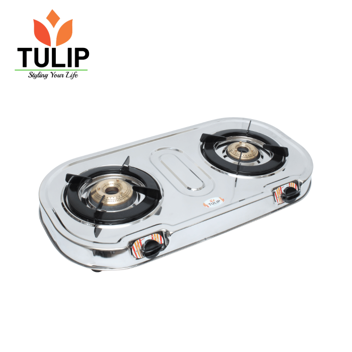 Tulip Gas Stove OvelDecent 2 Burner (NonAuto)