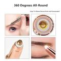 Eyebrow Trimmer For Women  Eye Browser Trimmer  Trimmer For Face, Lips, Nose Hair Removal. Electric Pencil Shape Epilator With Light, Easy To Carry Machine For Women. 