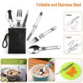 Camping Cookware Set Outdoor Cooking Equipment for Camping Hiking and Picnics for 2 People All in One Compact Camp Cooking Set. 