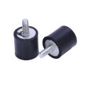 4pcs M4 Outside Inside Anti Vibration Rubber Buffer Insulator Attachment 15mmx15mm. 