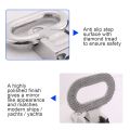 OUMERY 108x81mm Diamond Non-Slip 316 Stainless Steel Folding Mast Step Marine Boat Yacht Car RV Transom Step Fold Out Step. 