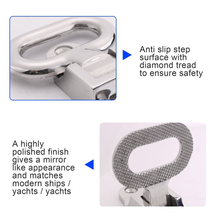 OUMERY%20108x81mm%20Diamond%20Non-Slip%20316%20Stainless%20Steel%20Folding%20Mast%20Step%20Marine%20Boat%20Yacht%20Car%20RV%20Transom%20Step%20Fold%20Out%20Step%20-%20Image%208