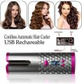 Curling Machine Portable Wireless Automatic Hair Curler USB Rechargeable With LCD Thermostat Electric Hair Curler. 