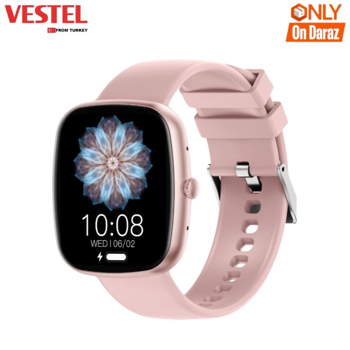 Vestel%20Zazz%20Z139%20Smartwatch:%201.83"%20IPS%20Display%20%7C%20IP67%20Waterproof%20%7C%20Pink%20Color%20%7C%20BT%20calling%20%7C%20100+%20Sports%20mode%20%7C%20Luxury%20Watch%20Faces%20-%20Image%202