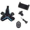 Chin mount Plus Phone holder Motovlog with Smartphone Helmet Mount. 