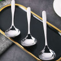 Stainless Steel Spoon Long Handle Tablespoons Hot Pot Soup Ladle Ramen Noodles Scoop Kitchen Tableware Cooking Utensils. 