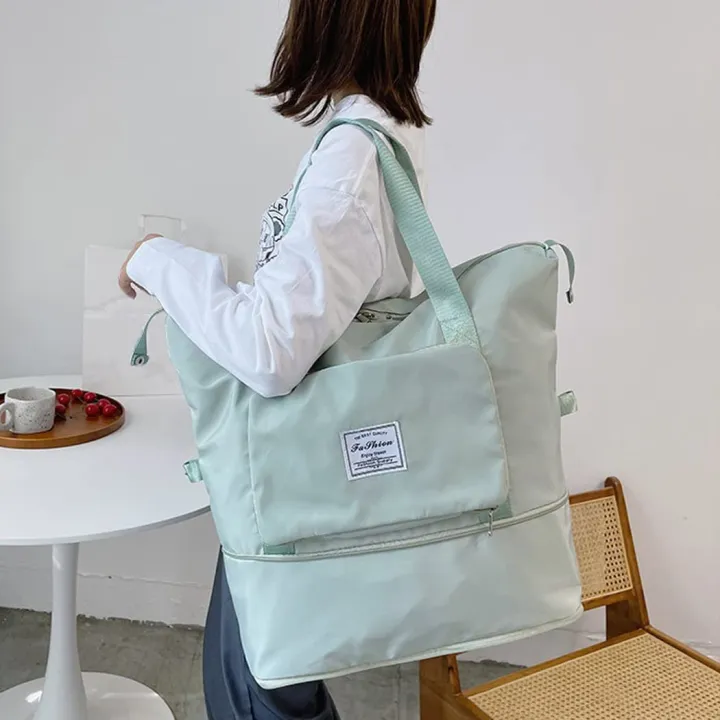 Waterproof%20Oxford%20Travel%20Tote%20Bag%20For%20Women%20Large%20Capacity%20Carry%20On%20Luggage%20Shoulder%20Hand%20Bag%20With%20Wet%20Pocket%20-%20Image%202