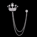 ANX Men Coat Brooch Chain /Fashion. 