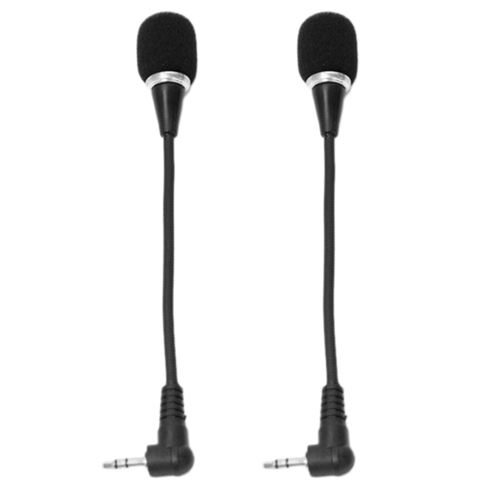 NAMUNY 2X Mini Notebook Microphone Microphone Tablet PC 3.5mm External Microphone