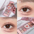 Cosmetic Eyeshadow Matte Natural Pink 12 Colors Love Eyeshadow Palette Cool Tone Low Saturation Tray Brown Korean Cosmetics. 