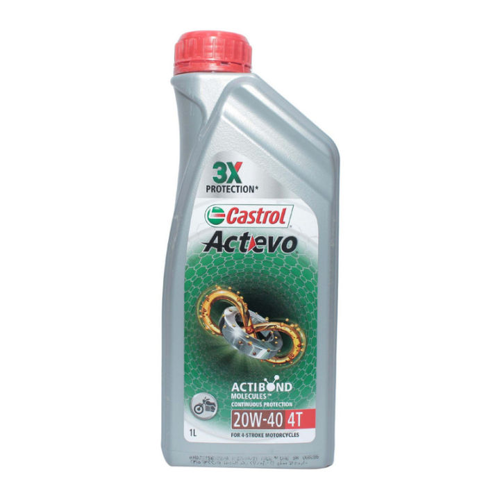 Castrol Actevo 20W-40 4T  For 4 Stroke Motorcycles 1L