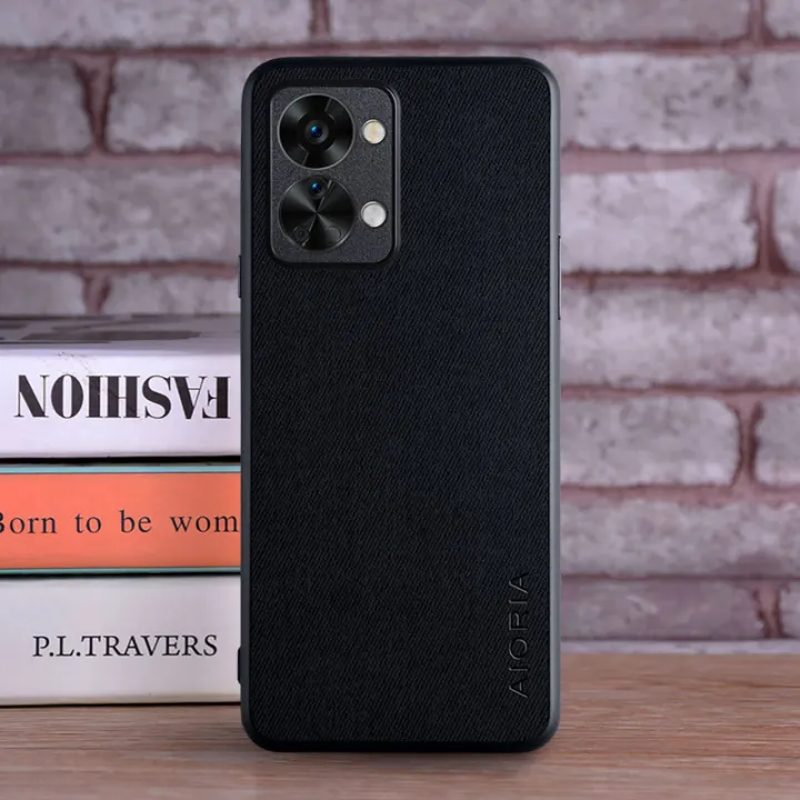 HOT%20Textile%20Leather%20Case%20for%20Oneplus%20Nord%202T%205G%20soft%20TPU%20with%20back%20hard%20PC%20material%20camera%20protection%20design%20cover%20-%20Image%203