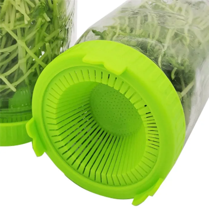 ARELENE%206PCS%20Sprouting%20Kit%20Sprout%20Jars%20Lids%20Mesh%20Lids%20for%20Wide%20Mouth%20Jars%20Indoor%20Microgreens%20Plants%20Growing%20Screen,A%20-%20Image%204
