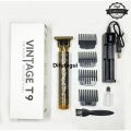Difutagui New style T9 Dragon Style Hair Clipper Hair Trimmer Professional Fifty percent discount - Rechargeable Beard Trimmer Styler - T Blade Titanium 0mm Cut. 