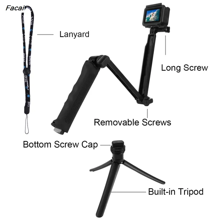 Facai%20Sports,%20Other%20Camera%20Action,%20OsmoDJIRONEInsta360%20Tripod,%203PULUZ%20Fifty%20percent%20discount%20Grip,%20Foldable%20Selfie%20Stick,%20Extension%20Monopod,%20for%20GoPro%20Camera%20-%20Image%206