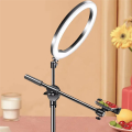 Overhead Tripod for Mobile Phone Smartphone Desktop Video Stand with Ring Light for Table Photography Easy Install Easy to Use. 