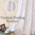 FORIDE 2X Ruffle Shower Curtain Home Decor Soft Polyester, Decorative Bathroom Accessories Great for Showers and Bathtubs. 