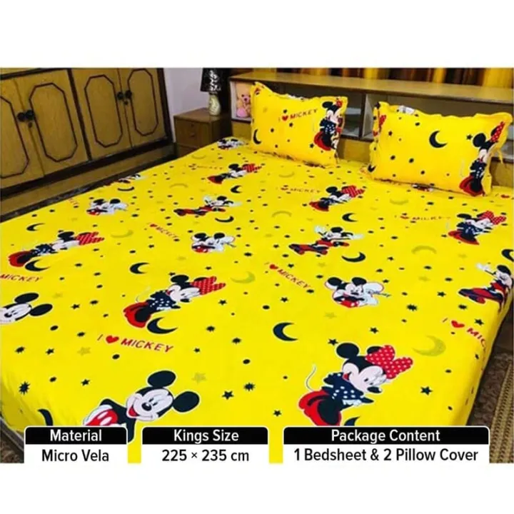 King%20Size%20Mickey%20Mouse%20Printed%20Bedsheet%20With%202%20Pillowcover%20%7C%20Super%20Micro%20Vella%20Material%20Printed%20Bedsheet%20With%202%20Pillow%20Cover%20-%20Image%202