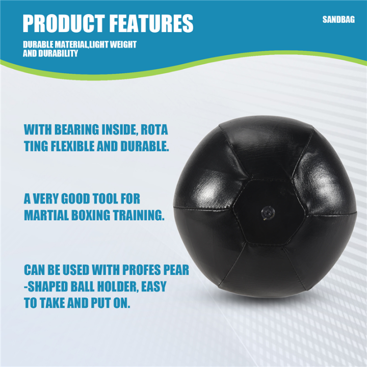 FORIDE%20Professional%20Sandbags%20Punch%20Bag%20Speedbag%20Training%20Speed%20Ball%20Fitness%20Boxing%20Speed%20Bag%20Accessory,Black%20-%20Image%204