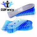 Breathable Silicone Height Increase Insole Invisible Increased Heel Lifting Inserts Shoes Elevator Insoles for Men Women. 