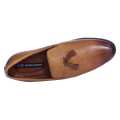 Brown Loafer Leather Black Horse  Formal Shoes For Men. 