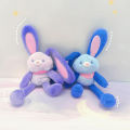 Pulling Ears Rabbit Plush Toy Baby Toys Soft Bunny Doll Children Toys Gifts For Girls Keychain Plushies Toys For Children Phantom Super Store. 