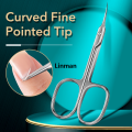 Russian Manicure Scissors Cuticle Regrowth Cut Curved Tip Nail Pedicure Grooming Professional Stainless Steel Dead Skin Remover. 