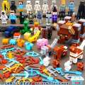 Compatible with LEGO Minecraft Building Blocks Minifigures Full Set Steve Doll Village Small Particle Assembly Toys. 