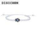 DISICHEN Original New Prayer Hand of Fatima Evil Eye Braiding Bracelet Red Black Blue Color Nylon Thread Lucky Couple Bracelet Jewelry Men Women. 