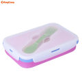 Silicon Foldable Lunch Box. 