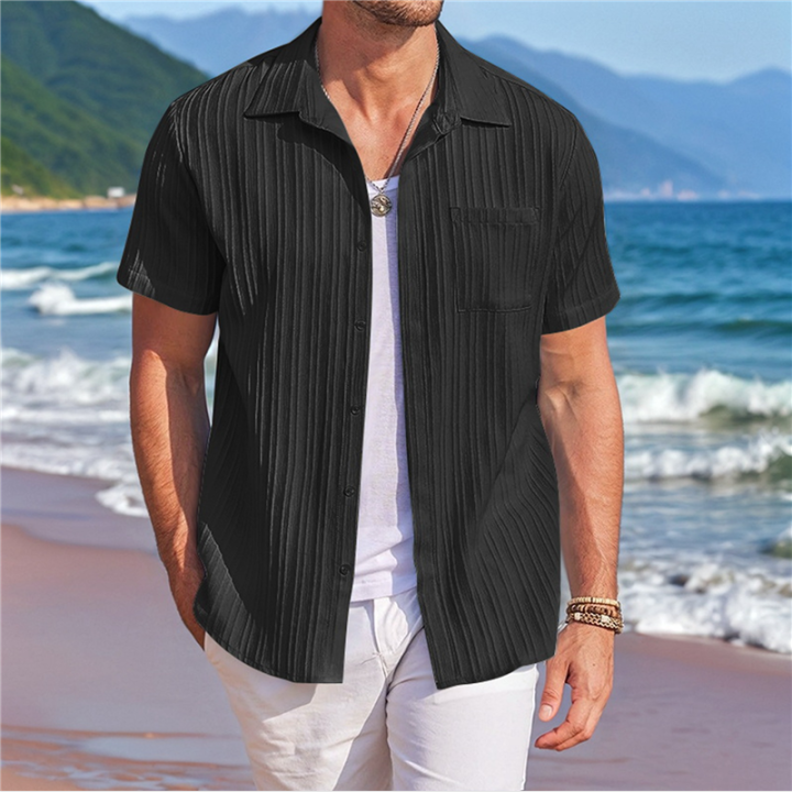 Men's%20Casual%20Button%20Down%20Shirts%20Black%20XL%20-%20Image%204