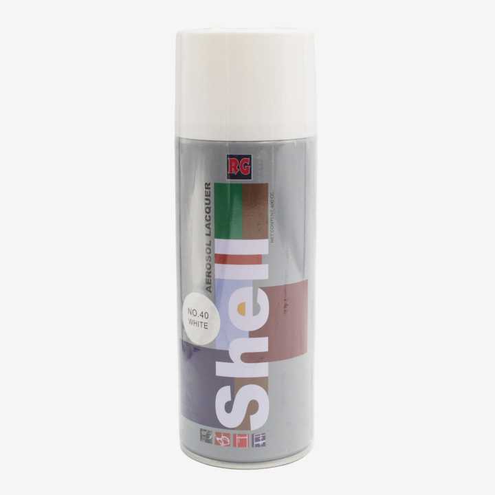Shell Aerosol Paint Spray White 400ml