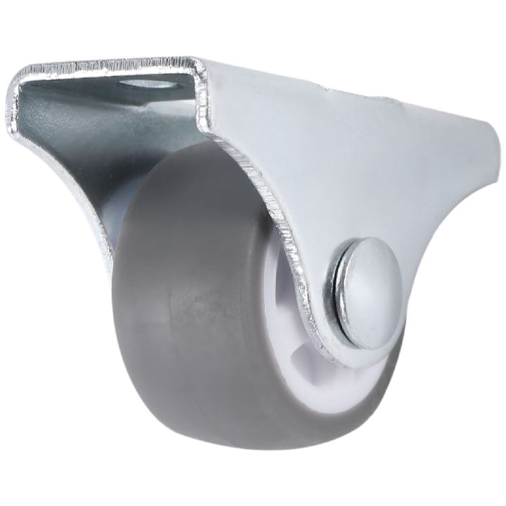 8PCS%20TPE%20Caster%20Wheels%20Duty%20Fixed%20Casters%20with%20Rigid%20Non-Swivel%20Base%20Ball%20Bearing%20Trolley%20Wheels%20Top%20Plate%201%20Inch%20-%20Image%202