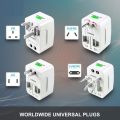 All in One International Plug Adapter Port / Universal Travel Ac Adaptor AU US UK EU Converter Plug. 