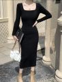New Long Bodycon Full Sleeve Dress For Women. 