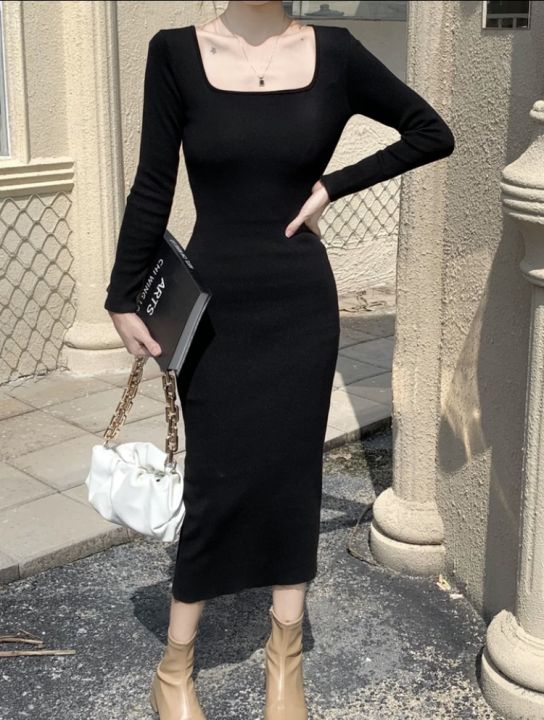 New%20Long%20Bodycon%20Full%20Sleeve%20Dress%20For%20Women%20-%20Image%202