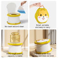 Trendiq Foldable Baby Toilet Foldable Portable Toddler Travel Potty with Splash Guard Compact Kids Toilet for On-the-go Use Abs Material. 