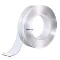 20mm Self-Adhesive Double Sided Tape Waterproof Nano TapeTransparent Wall Stickers Strong Sticky Glue for Car Bathroom Kitchen. 