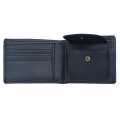Black Color Genuine Leather Plain Design Bi-Fold Leather Purse For Men. 