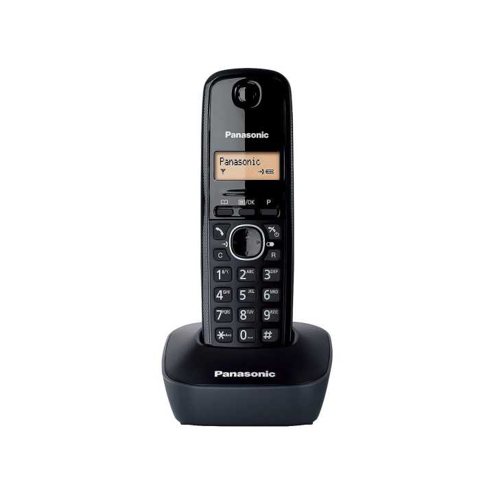Panasonic KX-TG1611 Cordless Landline Phone  (Black)